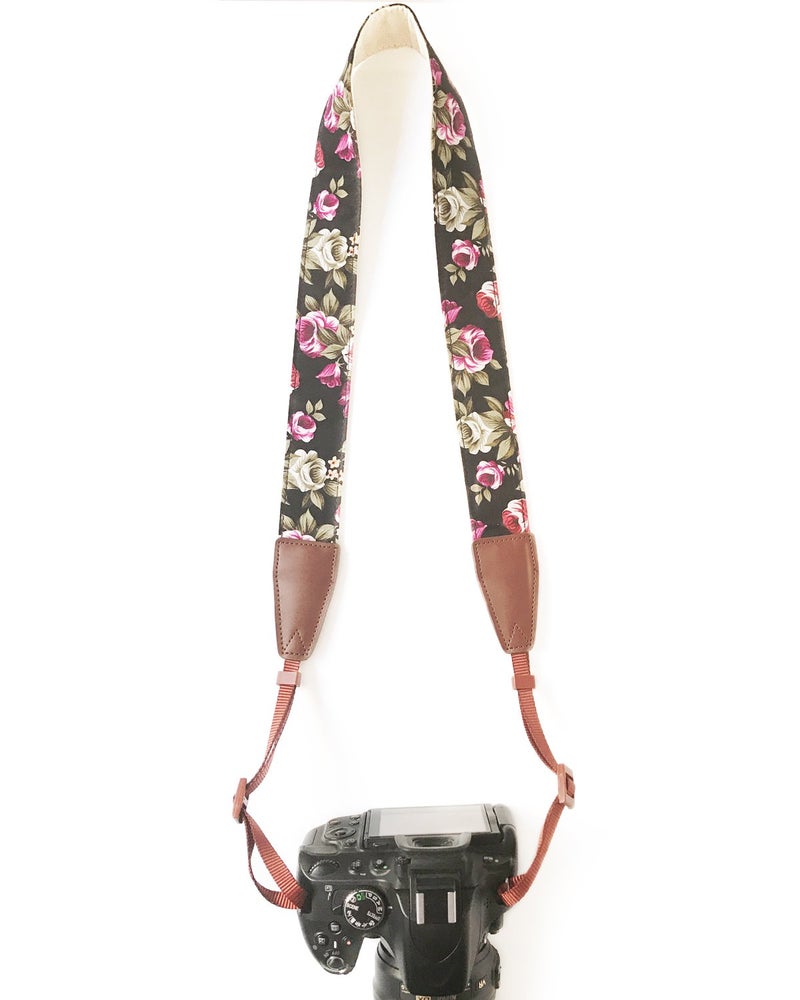 Alled Camera Strap Neck, Adjustable Vintage Floral Camera Straps Shoulder Belt for Women/Men,Camera Strap for Nikon/Canon/Sony/Olympus/Samsung/Pentax ETC DSLR/SLR - Image 4